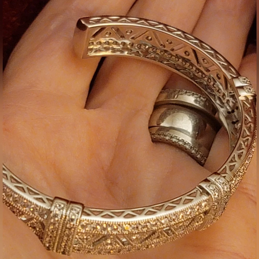 Ross-Simons Silver Bracelet W/ Jewelry Bag & Box